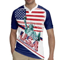 4th Of July United States Rugby Jersey USA 250 Years Anniversary Statue Of Liberty