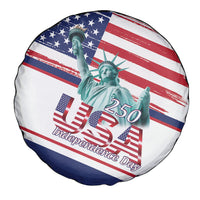 4th Of July United States Spare Tire Cover USA 250 Years Anniversary Statue Of Liberty