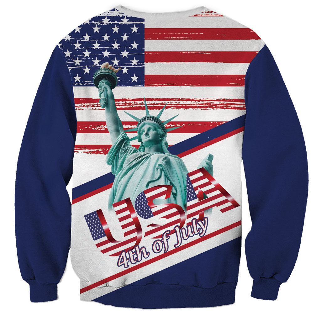 4th Of July United States Sweatshirt USA 250 Years Anniversary Statue Of Liberty