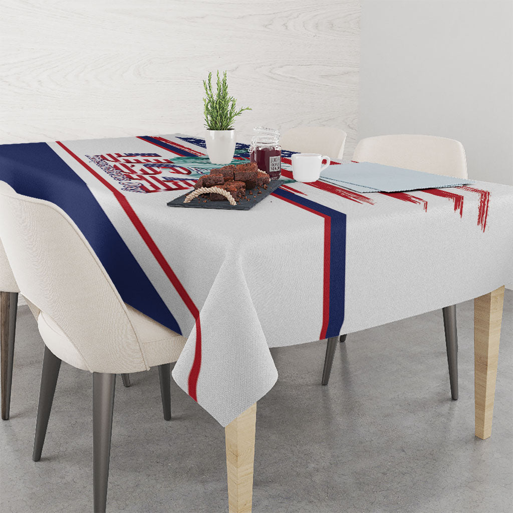 4th Of July United States Tablecloth USA 250 Years Anniversary Statue Of Liberty
