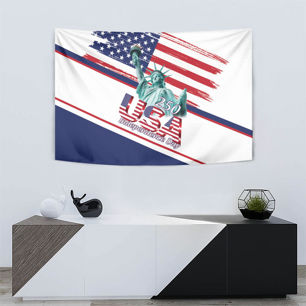 4th Of July United States Tapestry USA 250 Years Anniversary Statue Of Liberty
