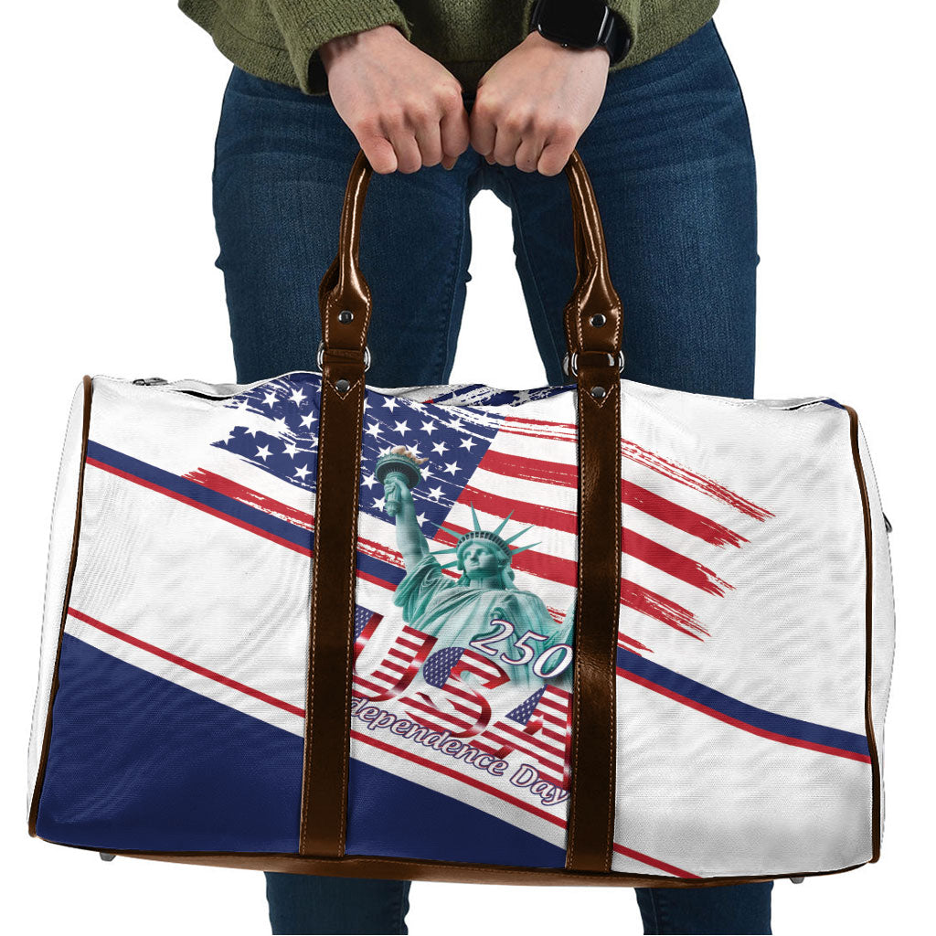 4th Of July United States Travel Bag USA 250 Years Anniversary Statue Of Liberty