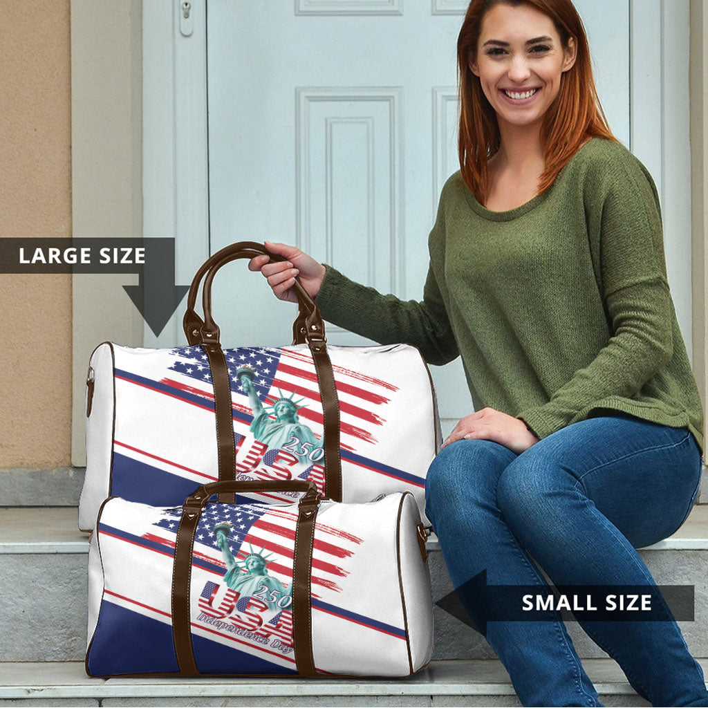 4th Of July United States Travel Bag USA 250 Years Anniversary Statue Of Liberty