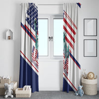 4th Of July United States Window Curtain USA 250 Years Anniversary Statue Of Liberty