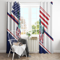 4th Of July United States Window Curtain USA 250 Years Anniversary Statue Of Liberty