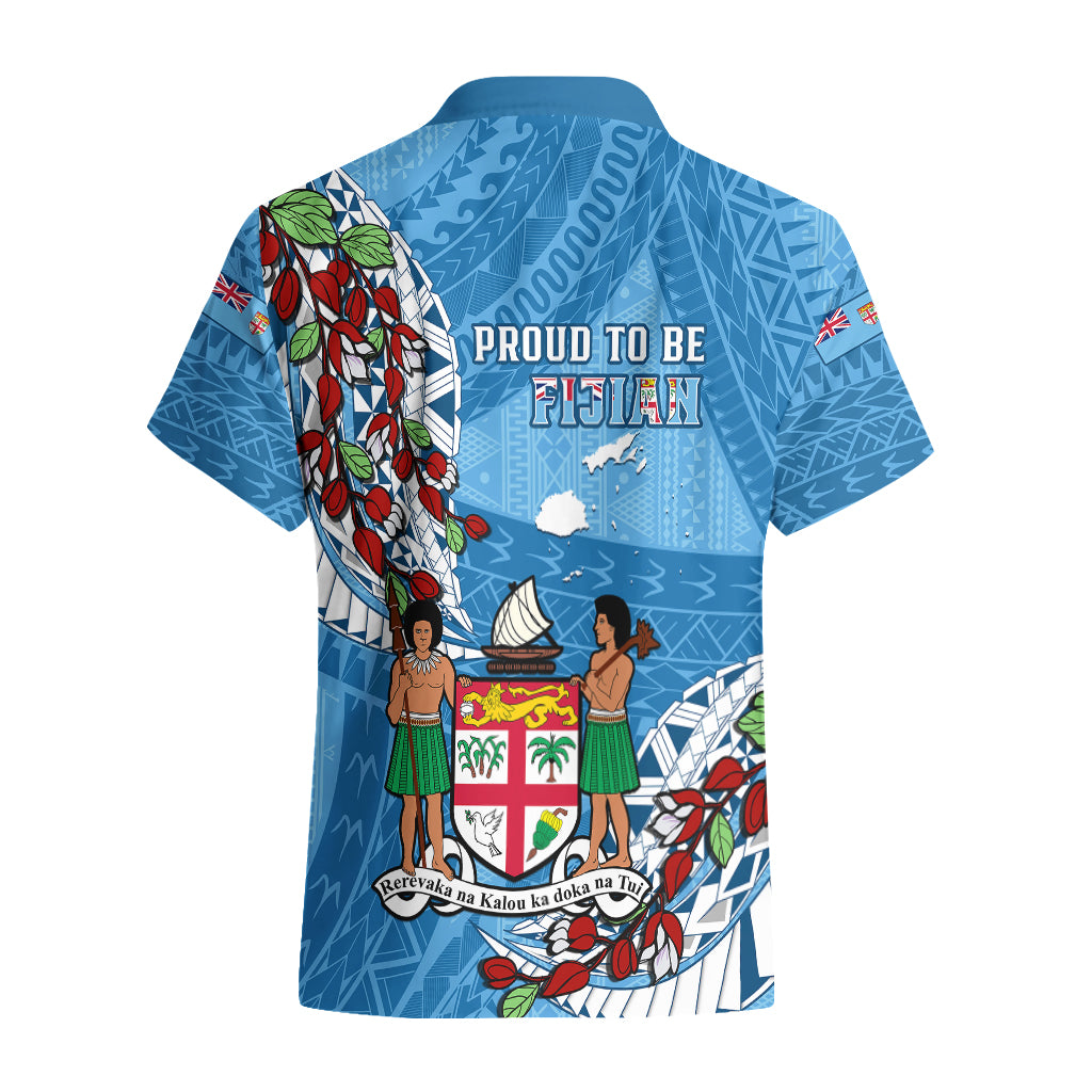 Fiji Day Hawaiian Shirt Fijian Tagimaucia Flower Polynesian Mix Tapa Pattern - Wonder Print Shop