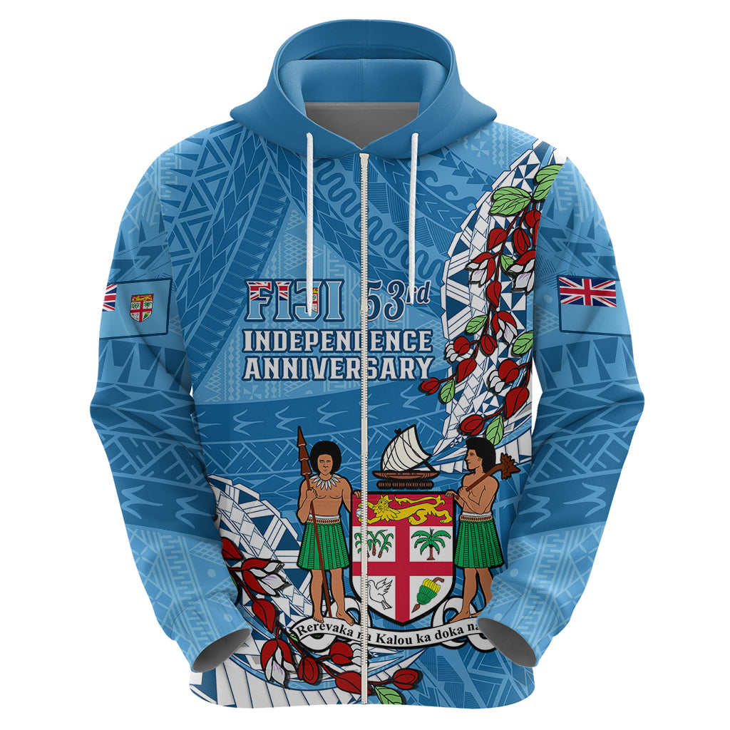 Fiji Day Hoodie Fijian Tagimaucia Flower Polynesian Mix Tapa Pattern - Wonder Print Shop
