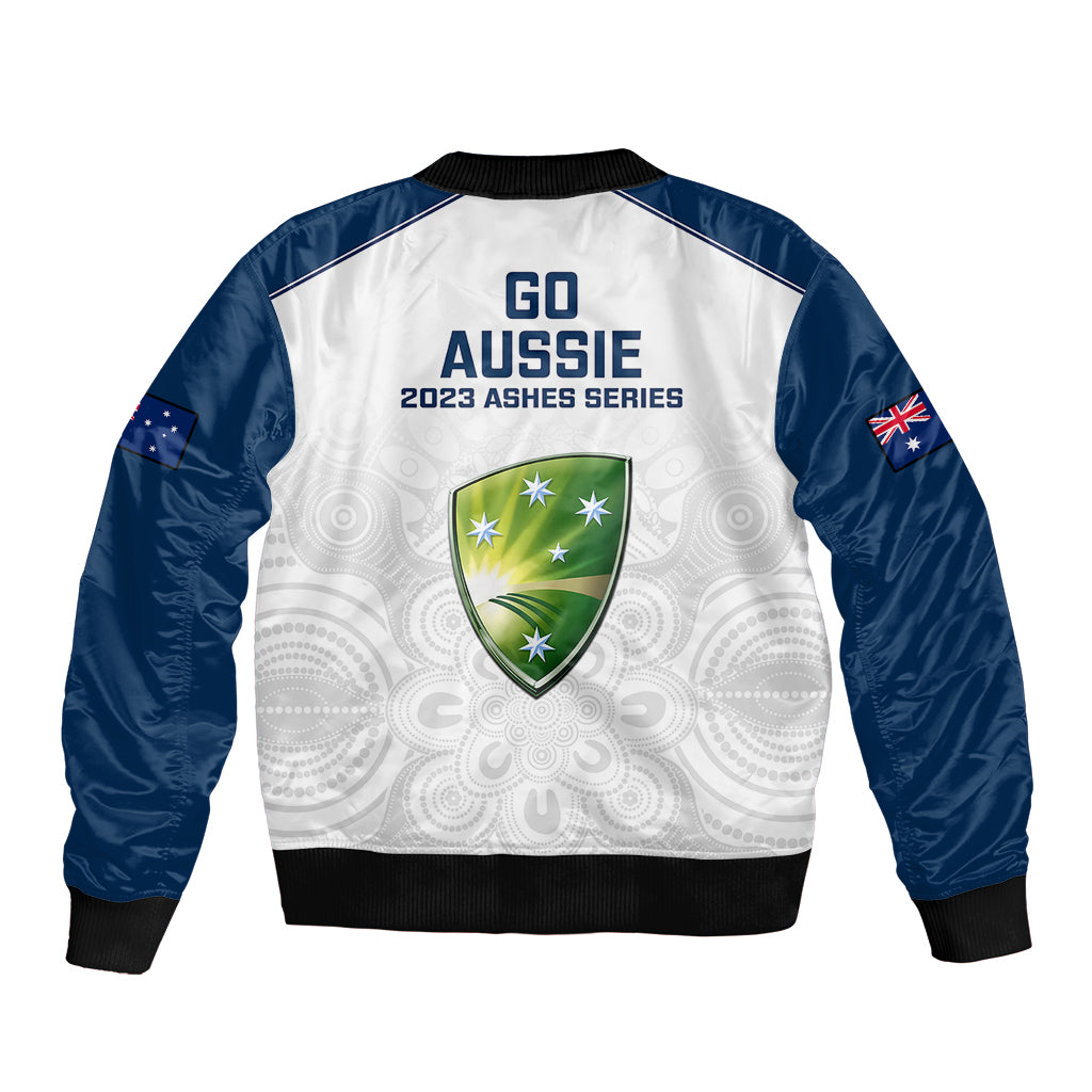 Australia Cricket Bomber Jacket 2023 Ashes Go Aussie Indigenous Art - Wonder Print Shop
