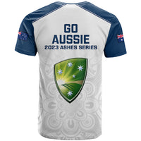 Australia Cricket T Shirt 2023 Ashes Go Aussie Indigenous Art - Wonder Print Shop