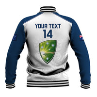 Personalised Australia Cricket Baseball Jacket 2023 Ashes Go Aussie Indigenous Art - Wonder Print Shop