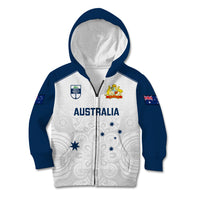 Personalised Australia Cricket Kid Hoodie 2023 Ashes Go Aussie Indigenous Art - Wonder Print Shop