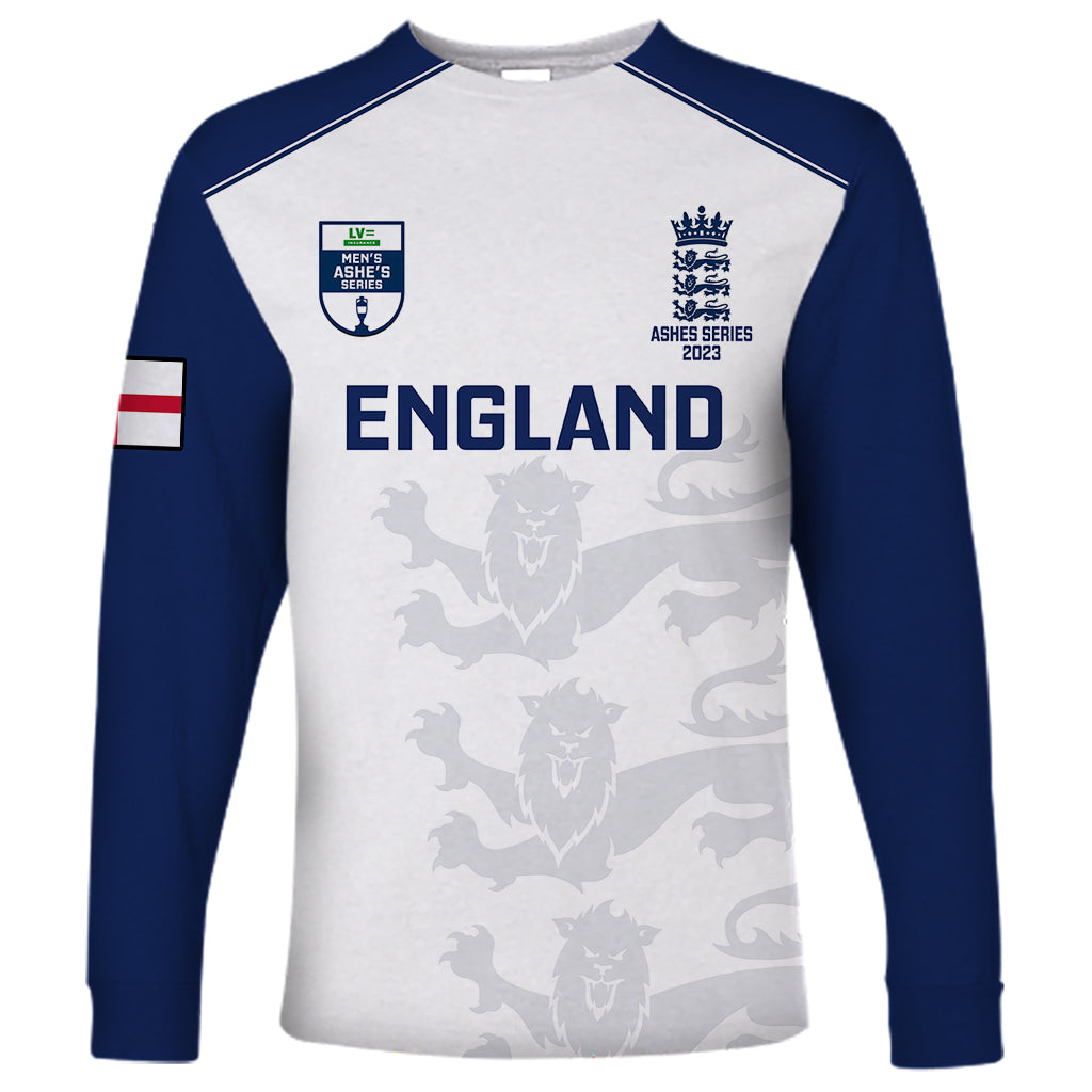 England Cricket Long Sleeve Shirt 2023 Ashes Sporty Version - Wonder Print Shop