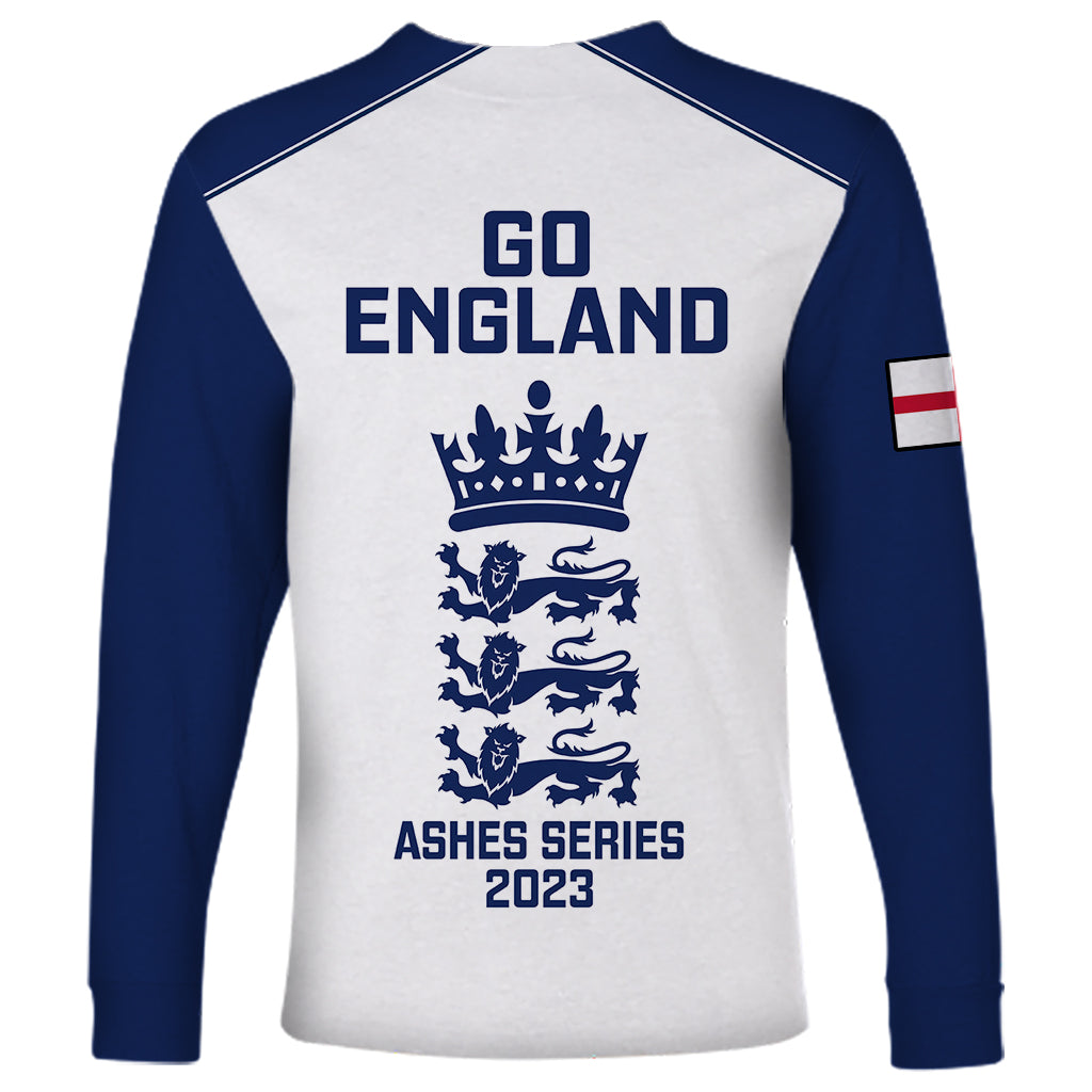England Cricket Long Sleeve Shirt 2023 Ashes Sporty Version - Wonder Print Shop