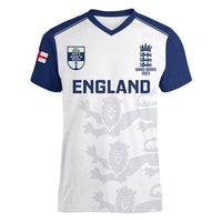England Cricket Women V Neck T Shirt 2023 Ashes Sporty Version - Wonder Print Shop
