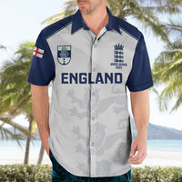 Personalised England Cricket Hawaiian Shirt 2023 Ashes Sporty Version - Wonder Print Shop