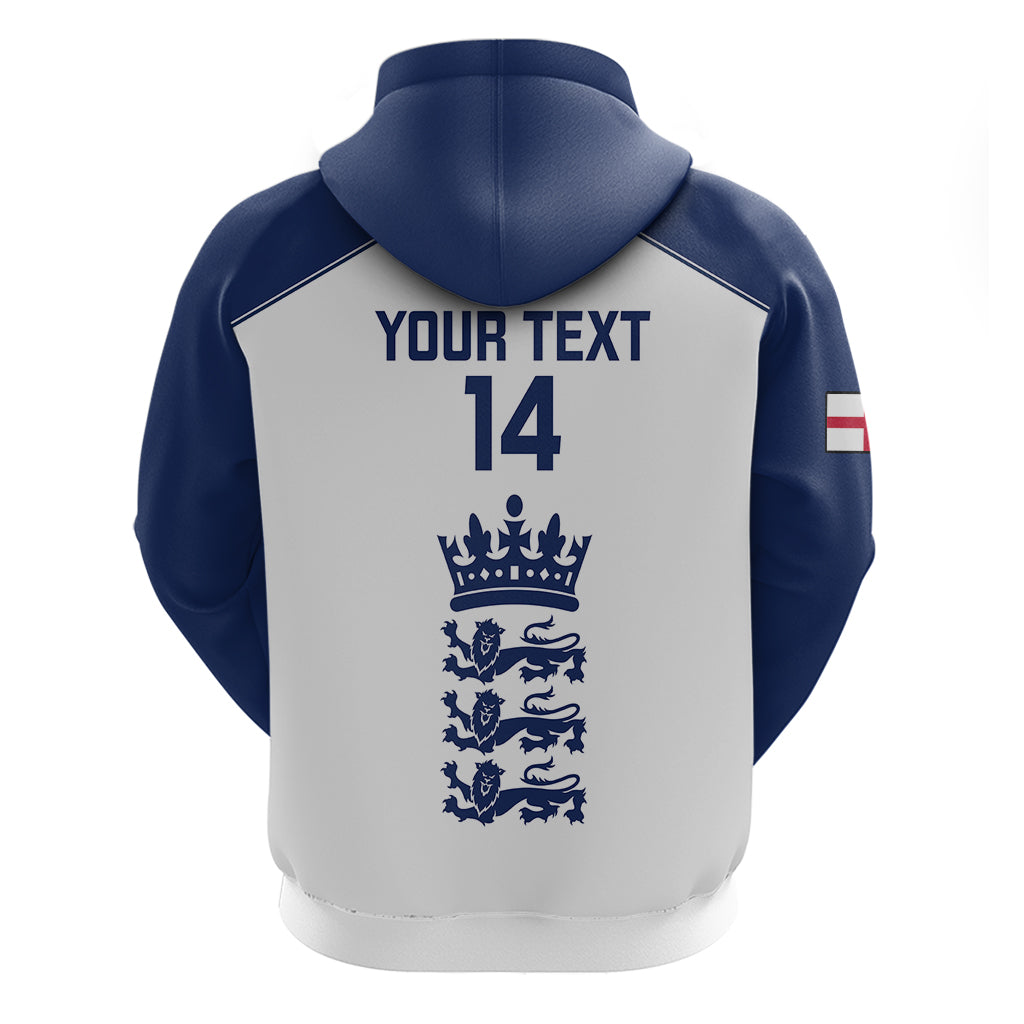 Personalised England Cricket Hoodie 2023 Ashes Sporty Version - Wonder Print Shop