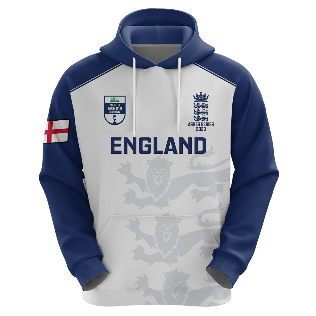 Personalised England Cricket Hoodie 2023 Ashes Sporty Version - Wonder Print Shop