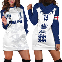 Personalised England Cricket Hoodie Dress 2023 Ashes Sporty Version - Wonder Print Shop