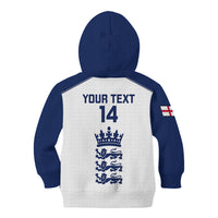 Personalised England Cricket Kid Hoodie 2023 Ashes Sporty Version - Wonder Print Shop
