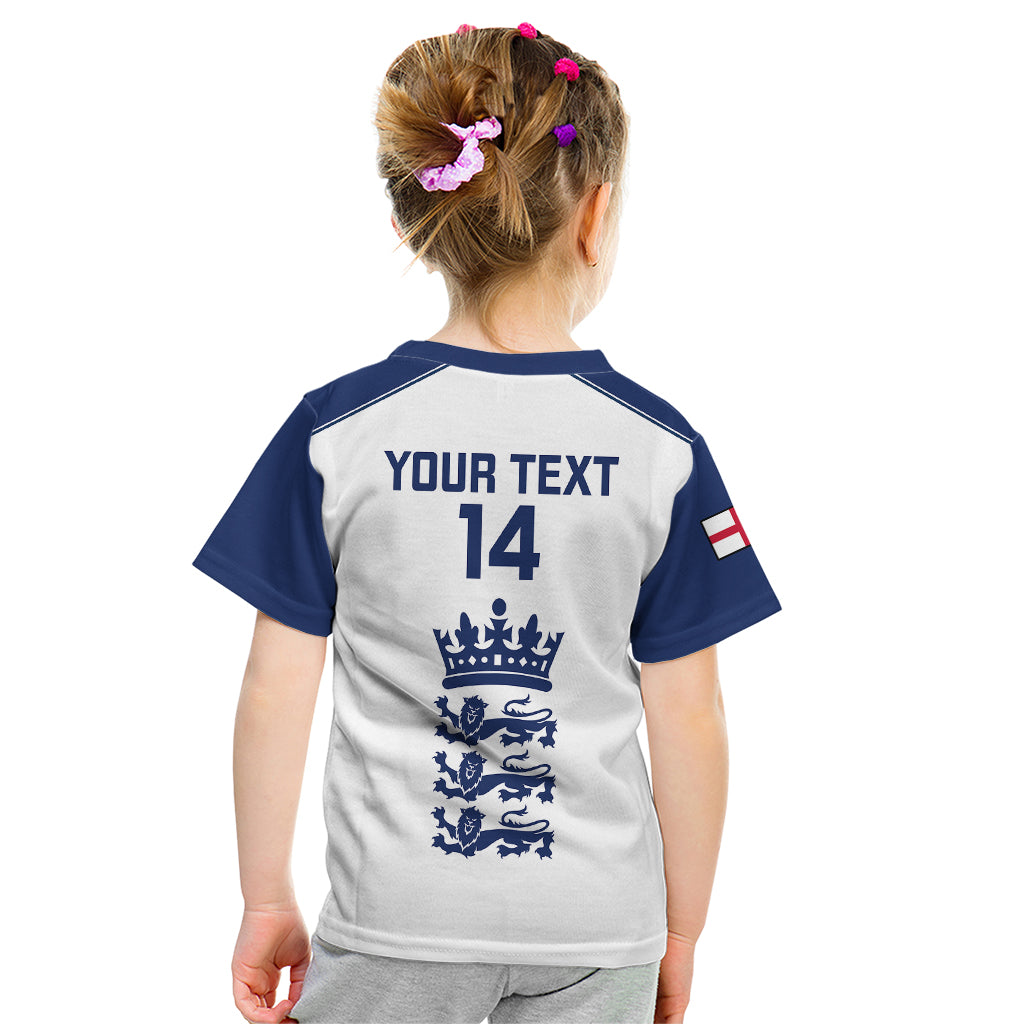 Personalised England Cricket Kid T Shirt 2023 Ashes Sporty Version - Wonder Print Shop