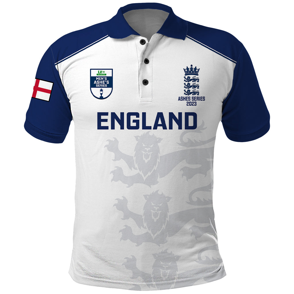 Personalised England Cricket Polo Shirt 2023 Ashes Sporty Version - Wonder Print Shop