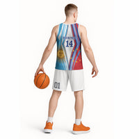 Custom Argentina and Cabo Verde Football 2026 Basketball Jersey La Albiceleste Tubaroes Azuis Together