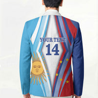 Custom Argentina and Cabo Verde Football 2026 Blazer La Albiceleste Tubaroes Azuis Together