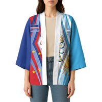 Custom Argentina and Cabo Verde Football 2026 Kimono La Albiceleste Tubaroes Azuis Together