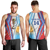 Custom Argentina and Cabo Verde Football 2026 Men Tank Top La Albiceleste Tubaroes Azuis Together