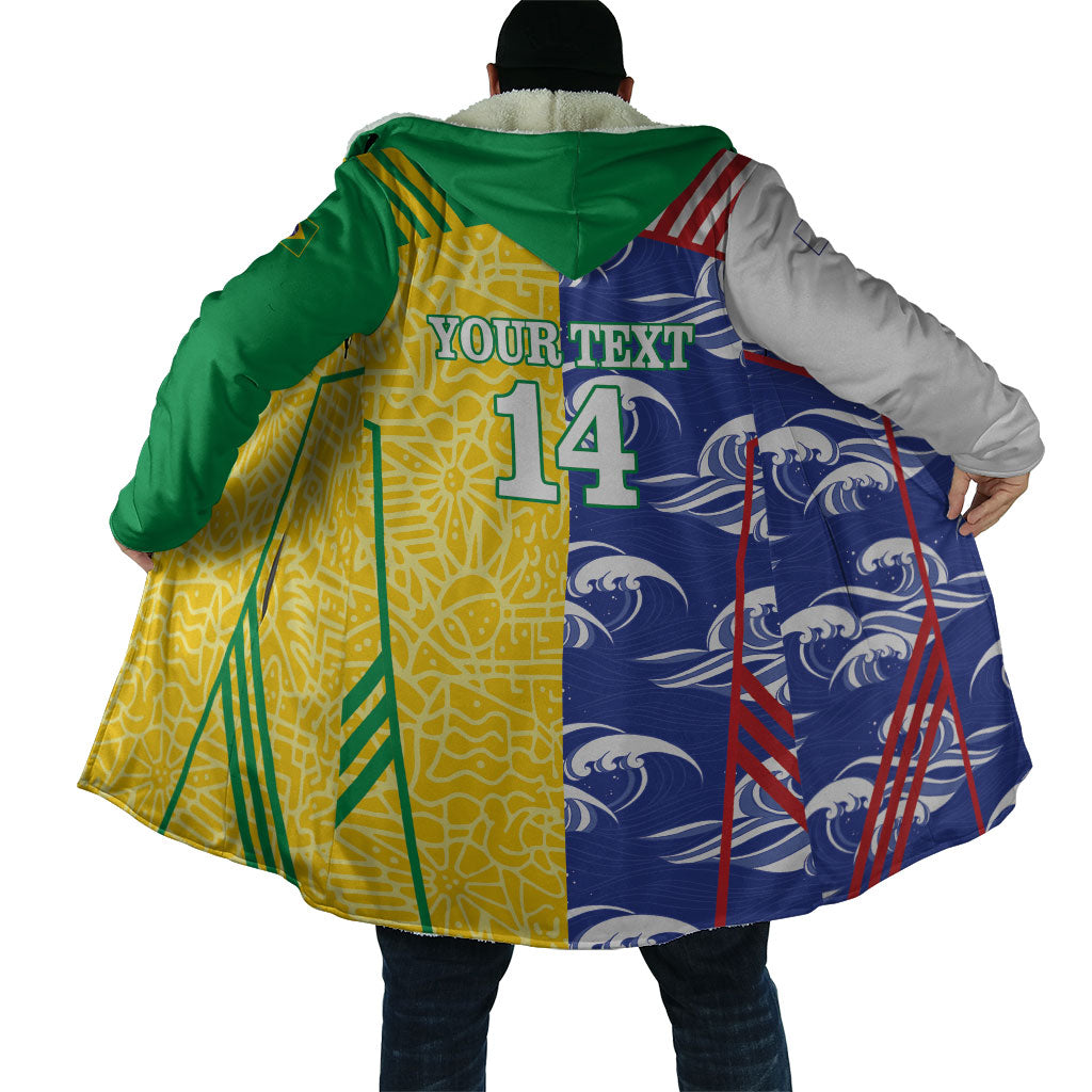 Custom Brazil and Japan Football 2026 Cloak Selecao Samurai Blue Together