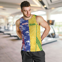 Custom Brazil and Japan Football 2026 Men Tank Top Selecao Samurai Blue Together