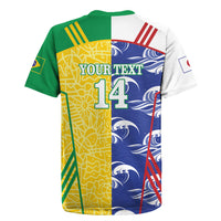 Custom Brazil and Japan Football 2026 Rugby Jersey Selecao Samurai Blue Together