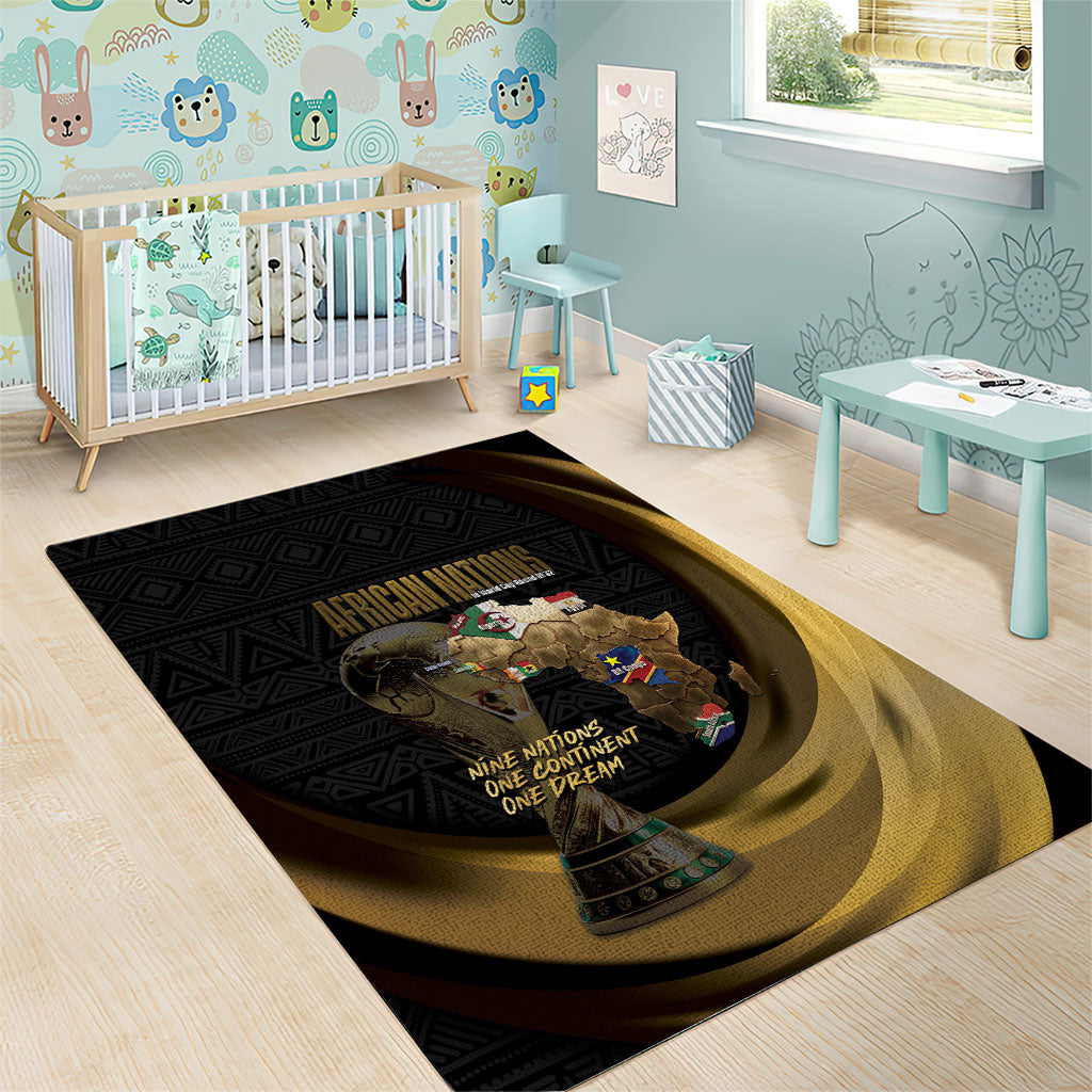 African Nations 2026 World Football Area Rug We All Make History