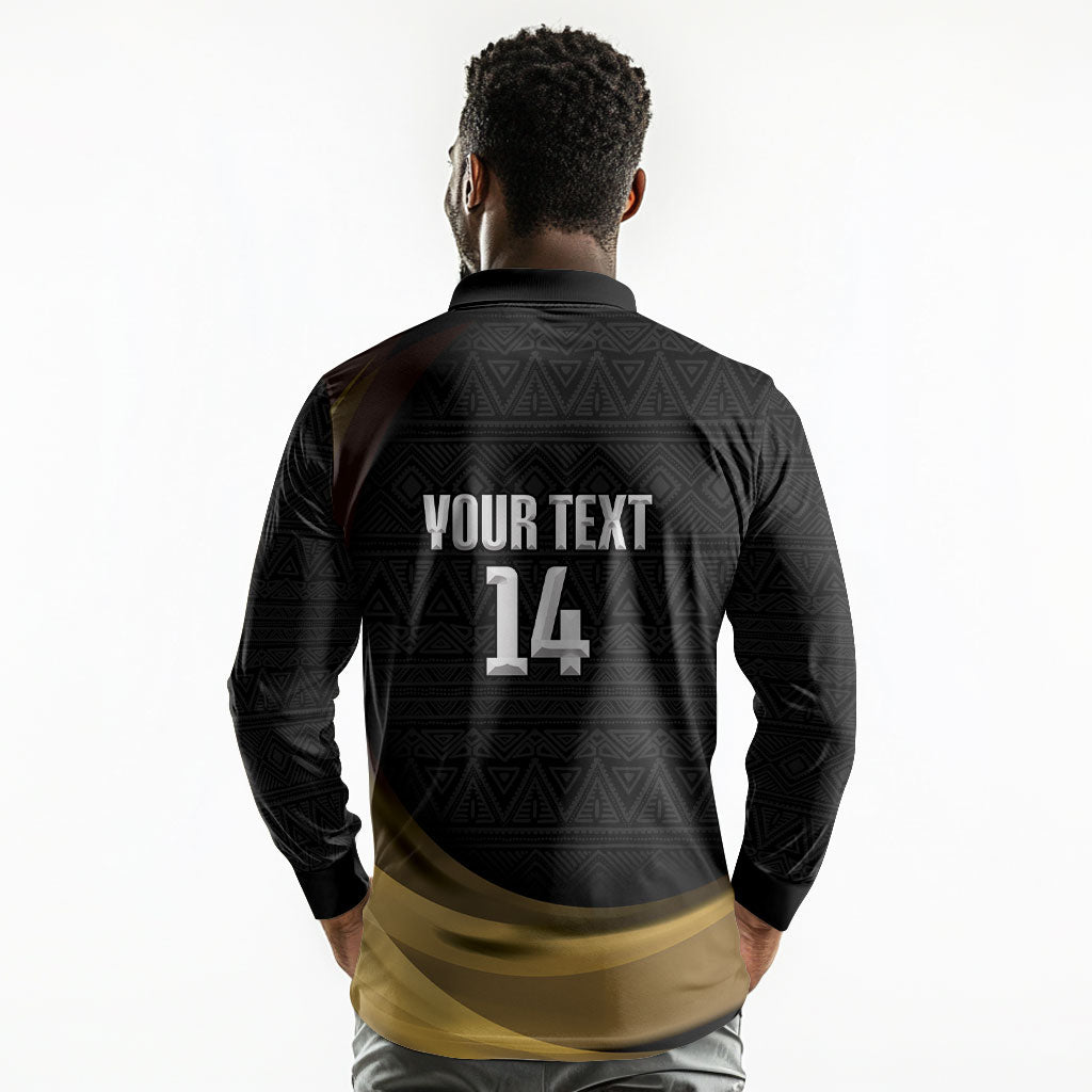 African Nations 2026 World Football Custom Long Sleeve Polo Shirt We All Make History
