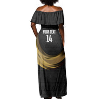 African Nations 2026 World Football Custom Off Shoulder Maxi Dress We All Make History