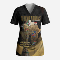 African Nations 2026 World Football Custom Scrub Top We All Make History