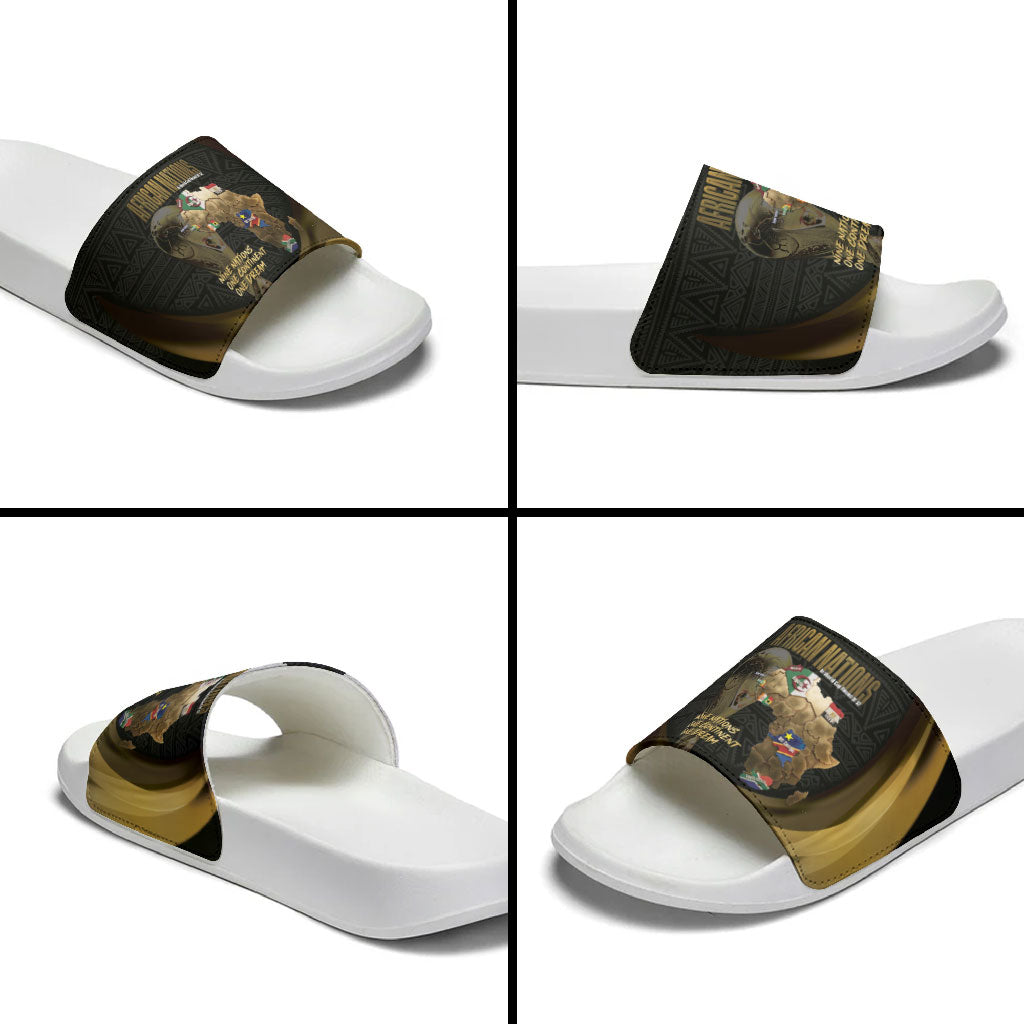 African Nations 2026 World Football Slide Sandals We All Make History