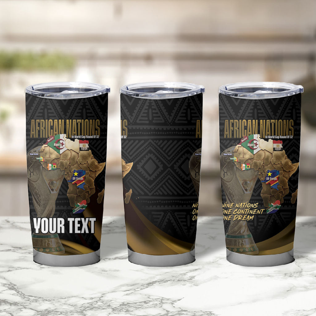 African Nations 2026 World Football Custom Tumbler Cup We All Make History