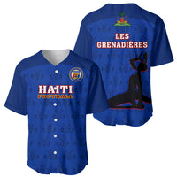 Haiti Football Baseball Jersey Les Grenadieres 2023 World Cup Blue Version - Wonder Print Shop