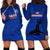 Haiti Football Hoodie Dress Les Grenadieres 2023 World Cup Blue Version - Wonder Print Shop