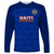 Haiti Football Long Sleeve Shirt Les Grenadieres 2023 World Cup Blue Version - Wonder Print Shop