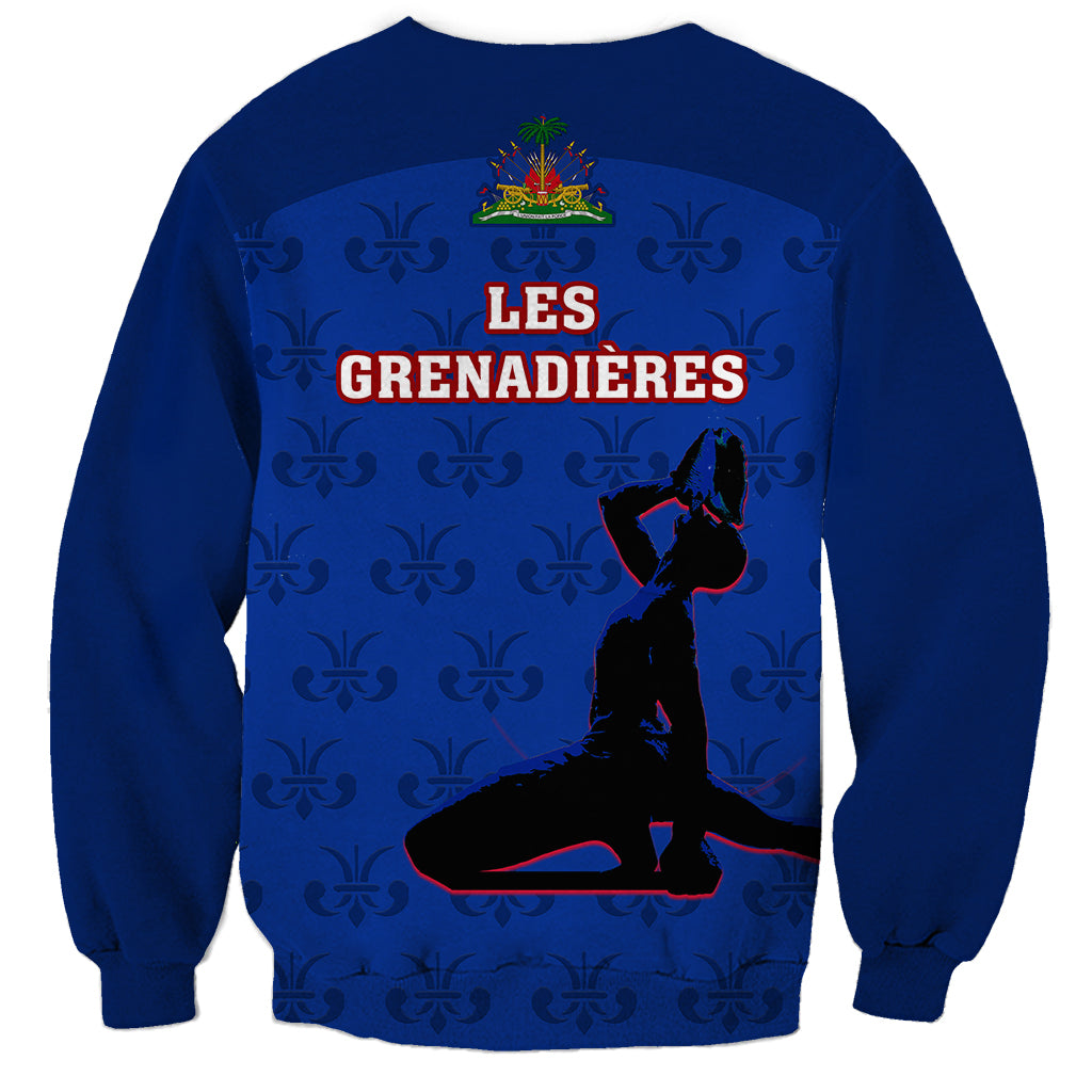 Haiti Football Sweatshirt Les Grenadieres 2023 World Cup Blue Version - Wonder Print Shop