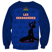 Haiti Football Sweatshirt Les Grenadieres 2023 World Cup Blue Version - Wonder Print Shop