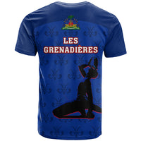 Haiti Football T Shirt Les Grenadieres 2023 World Cup Blue Version - Wonder Print Shop