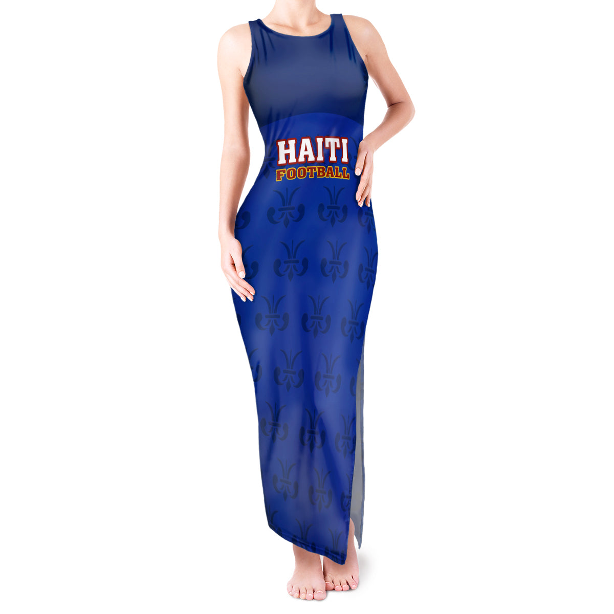 haiti-football-tank-maxi-dress-les-grenadieres-2023-world-cup-blue-version