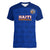 Haiti Football Women V Neck T Shirt Les Grenadieres 2023 World Cup Blue Version - Wonder Print Shop