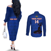 custom-haiti-football-couples-matching-off-the-shoulder-long-sleeve-dress-and-long-sleeve-button-shirts-les-grenadieres-2023-world-cup-blue-version
