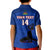 Custom Haiti Football Kid Polo Shirt Les Grenadieres 2023 World Cup Blue Version - Wonder Print Shop