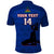 Custom Haiti Football Polo Shirt Les Grenadieres 2023 World Cup Blue Version - Wonder Print Shop