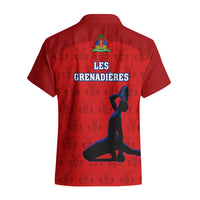 Haiti Football Hawaiian Shirt Les Grenadieres 2023 World Cup Red Version - Wonder Print Shop